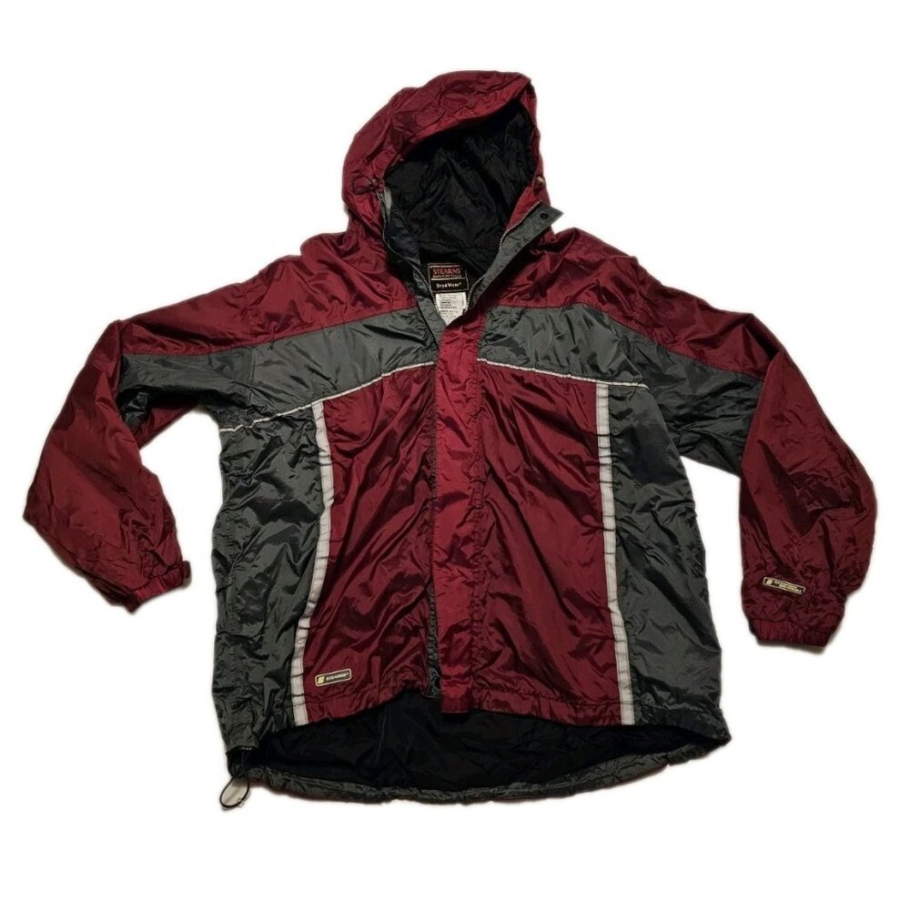 Stearns Dry Wear Light Coat Snap And Zip Front Fishing Athletic XXLG Windbreaker